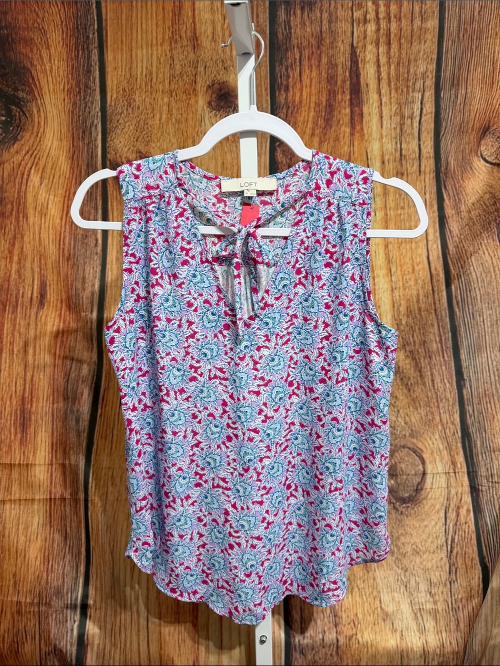Loft Tie Front V-neck Blouse Size XS